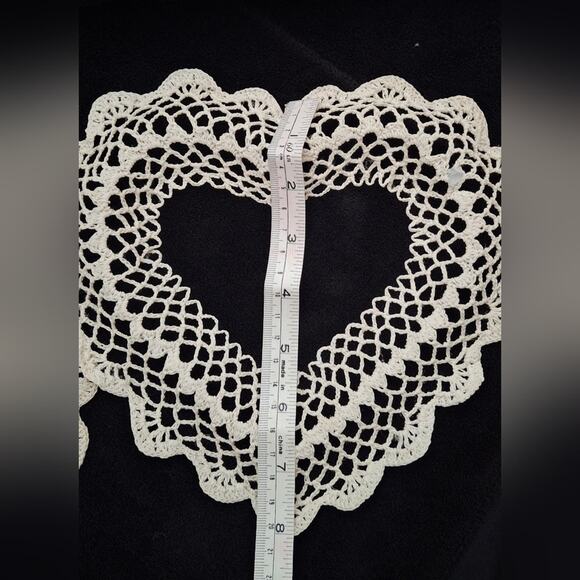 2 hearth crochet picture frame 2d vintahe style decoration peanut - Picture 3 of 3